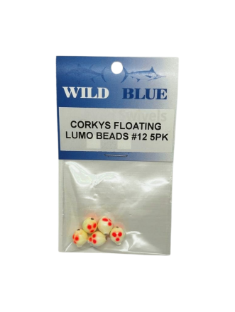 Wild Blue Corkys Floating Beads